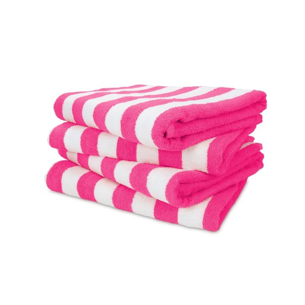 California Cabana Towels 30 x 70 - Pink , 4PK CABANA-PK